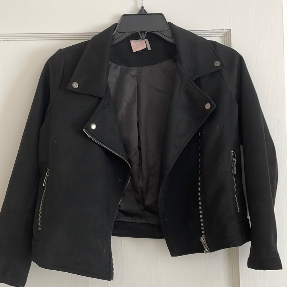 Girls faux suede jacket